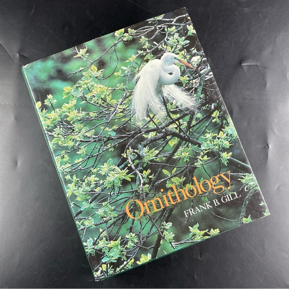 First Edition Signed Ornithology by Frank B Gill HCDJ Homeschool Textbook